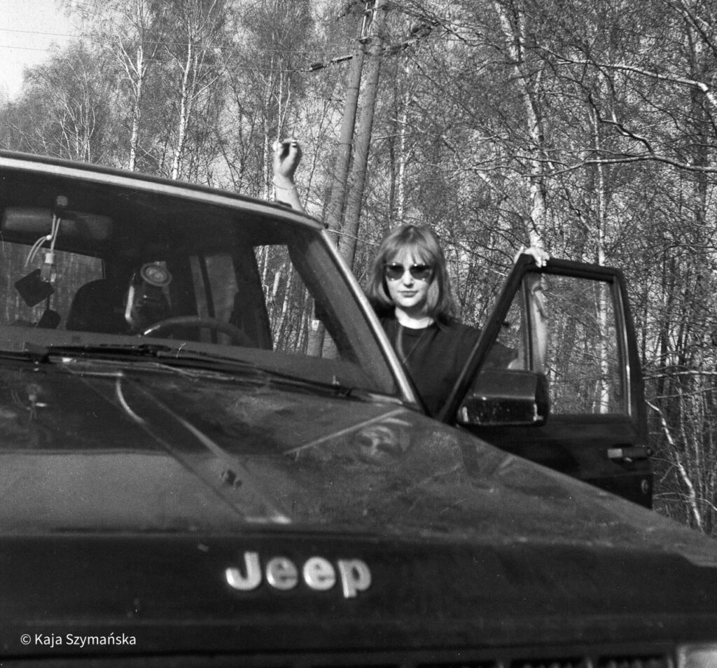Analogowy portret z Jeepem